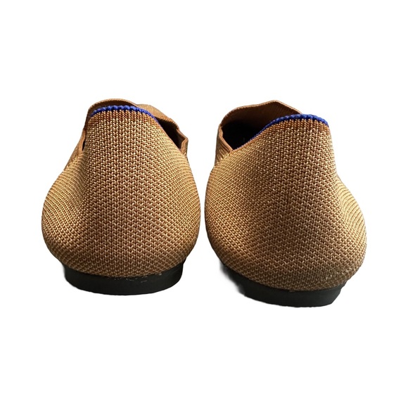 Women’s Rothy's Caramel Loafers with Blue Heel Trim Accent Size 7.5 - Picture 8 of 11